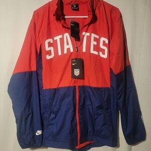 Nike USA United States Soccer Jacket MENS Size Small Full Zip  CN7075-688